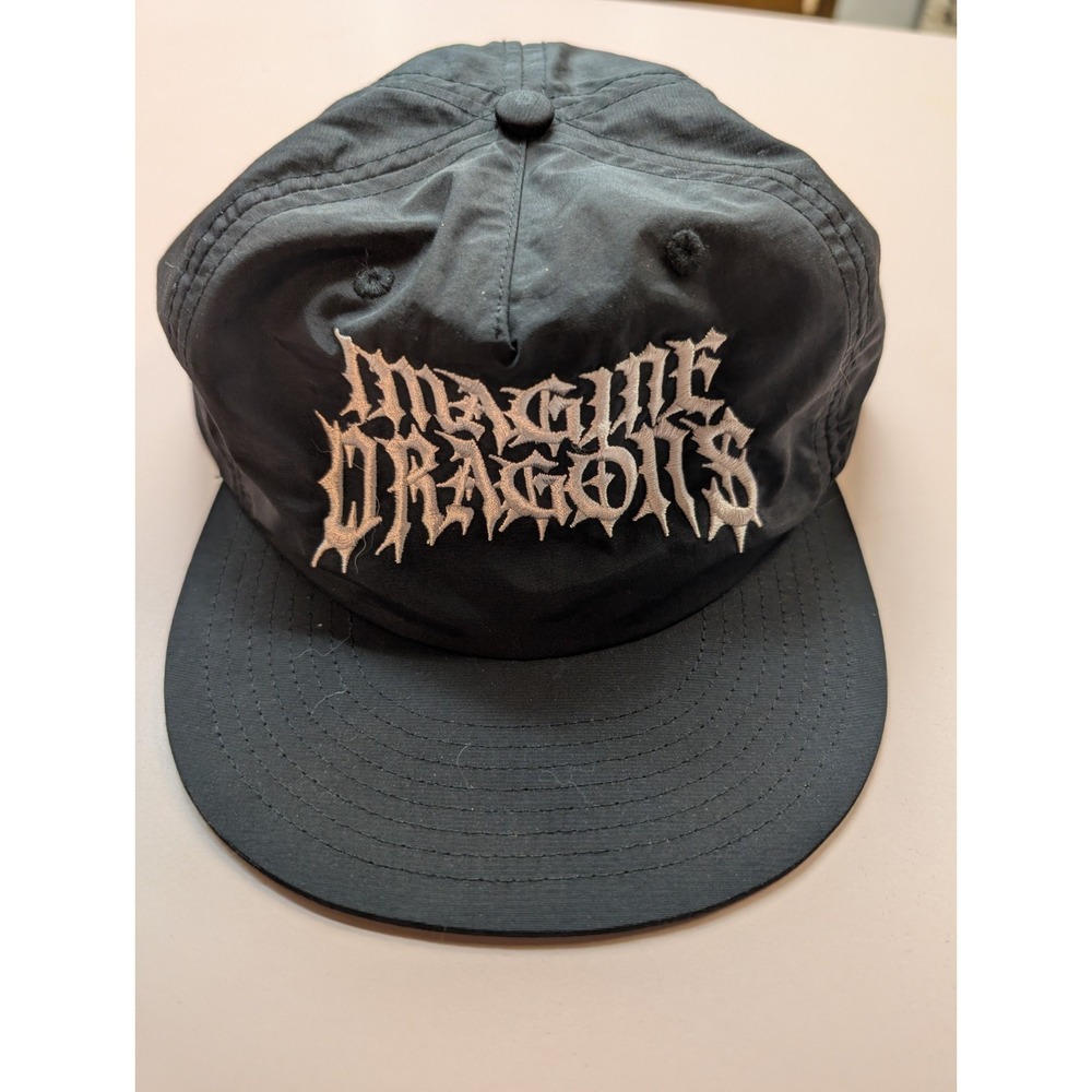 Imagine Dragons Hat Official Loom World Tour Metal Writing Nylon Snap Back 2024